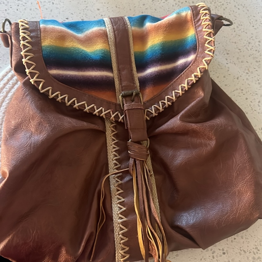 Western Themed Tote Purse With Aztec Pattern And … - image 8